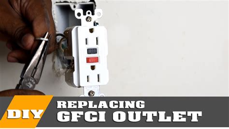 fix the gfic in the electrical box|gfci outlet replacement.